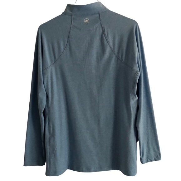 Peter Millar Womens Quarter Zip Blue Size Large - Picture 8 of 9